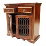 Solid Wooden 2 Drawer TV Cabinet - Image 4