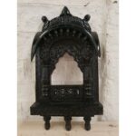 Mirror Wooden Vintage Style Window Mirror Frame Black