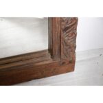 Mirror Arched Globe Wooden Wall Decor Brown - Image 5