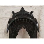 Mirror Wooden Vintage Style Window Mirror Frame Black - Image 2