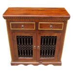 Solid Wooden 2 Drawer TV Cabinet - Image 3