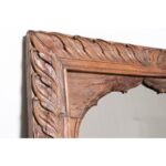 Mirror Arched Globe Wooden Wall Decor Brown - Image 4
