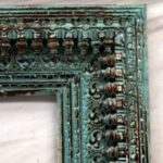Mirror Arched Globe Wooden Wall Decor Blue - Image 2