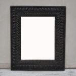 Mirror Arched Globe Wooden Wall Decor Black - Image 2