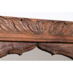 Mirror Arched Globe Wooden Wall Decor Brown - Image 3