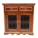 Solid Wooden 2 Drawer TV Cabinet