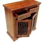 Solid Wooden 2 Drawer TV Cabinet - Image 5